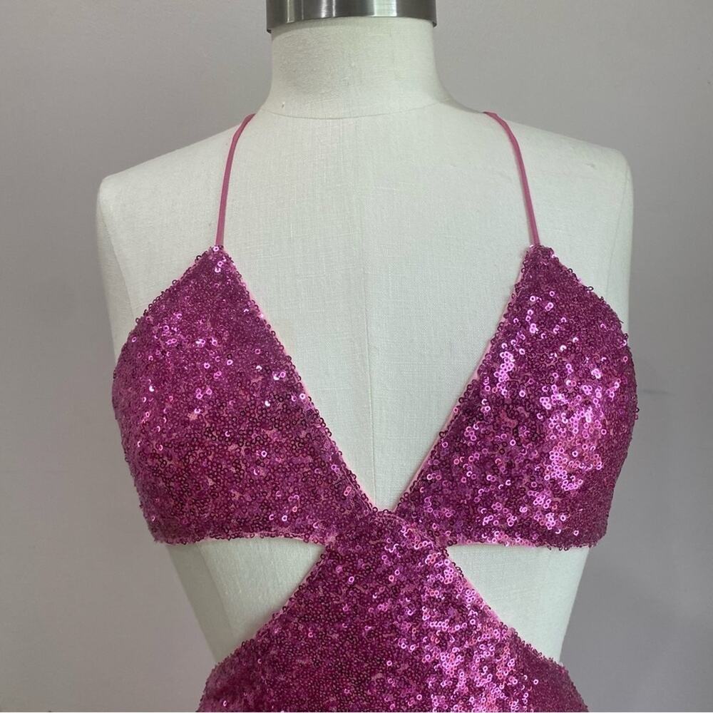 Hello Molly Glittering Pink Mini Dress - Picture 3 of 15